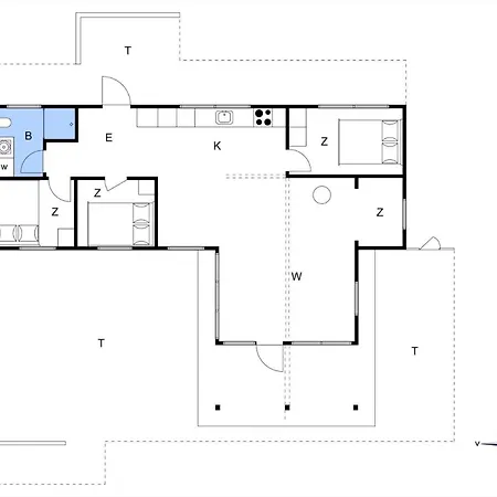 Bl1383-saltum-foraarsvangen-18 Casa de Férias Saltum